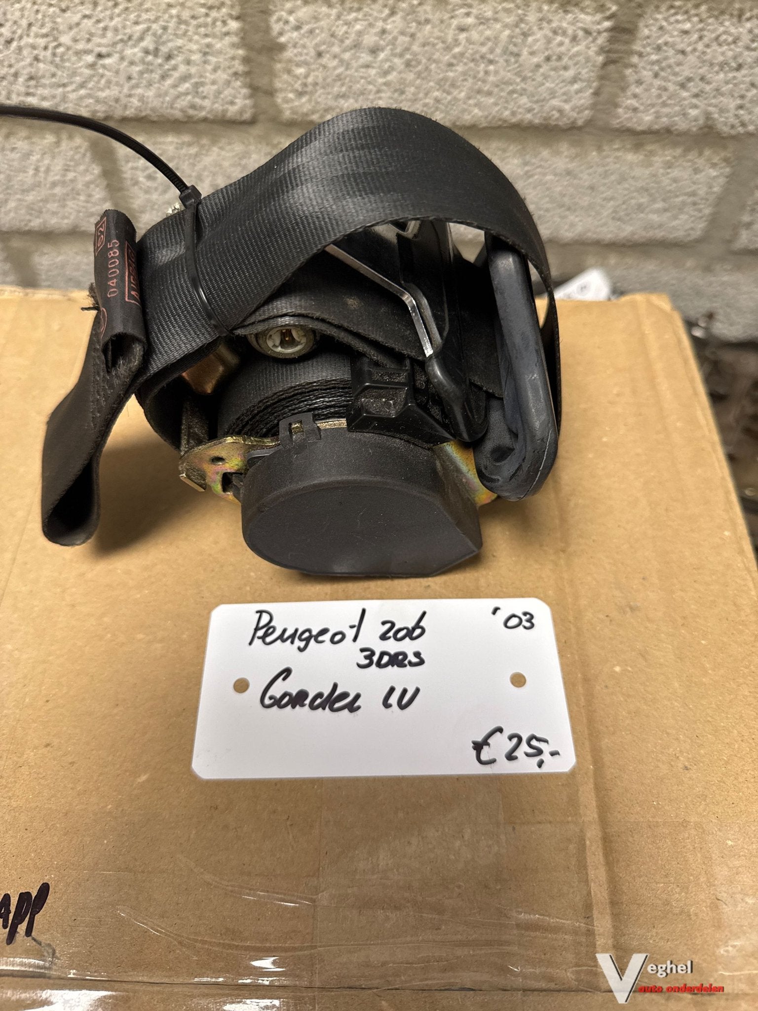 Peugeot 206 2003 Gordel Linksvoor, Auto-onderdelen, Interieur en Bekleding, Gebruikt, -, -, Ophalen of Verzenden
