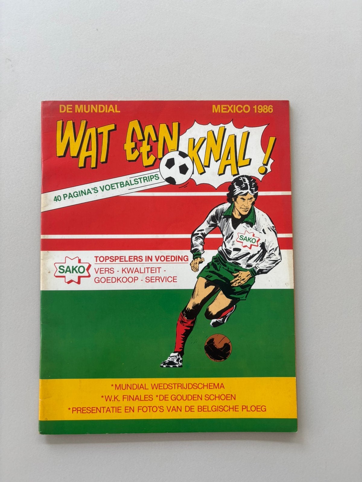 De Mundial 1986 iconisch stripverhaal Jeff Broeckx, Eén stripboek, Ophalen, Gelezen
