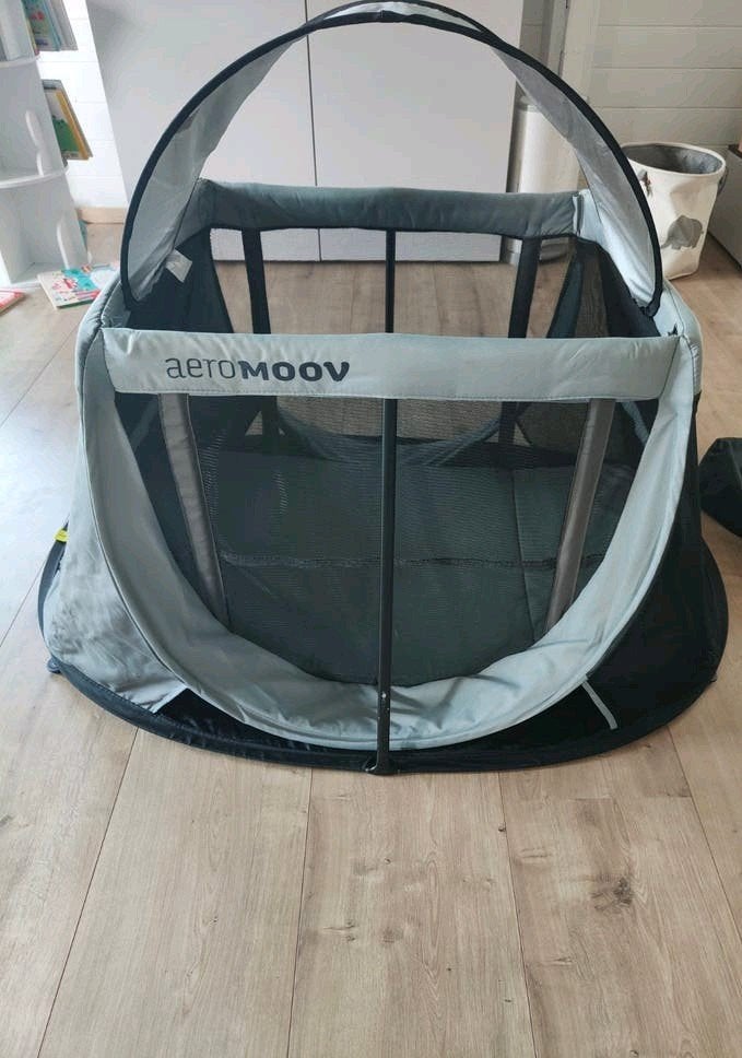 Aeromoov reisbed/park met muggengaas en zonnescherm, grijs, Ophalen, Gebruikt, Reisbedje
