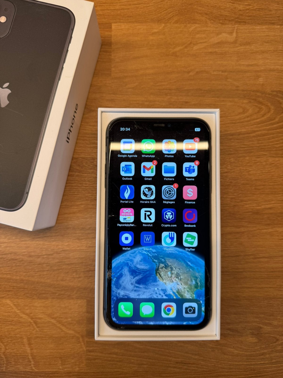 iPhone 11 noir 128go, Télécoms, Téléphonie mobile | Apple iPhone, 128 GB, 73 %, IPhone 11, Enlèvement