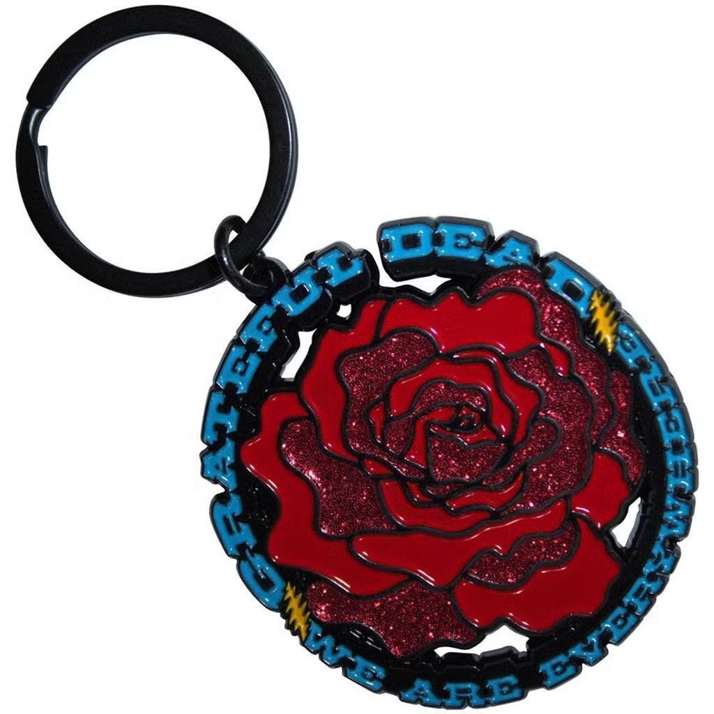 Grateful Dead Everywhere Rose Sleutelhanger off. merchandise, Ophalen of Verzenden, Nieuw