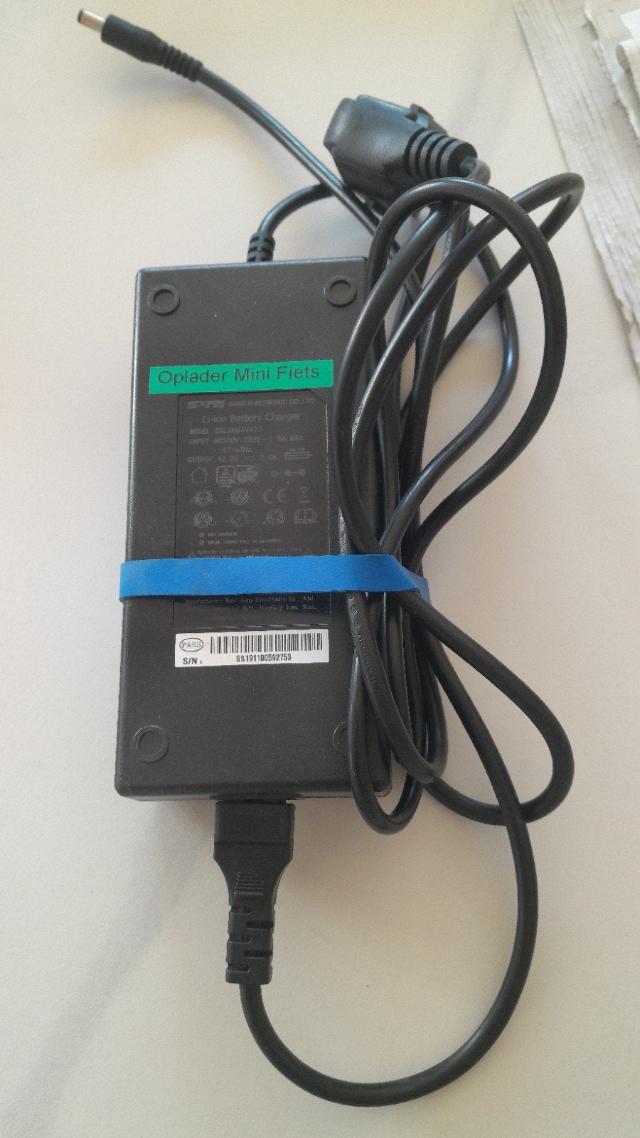 lader elektrische fiets, Ophalen