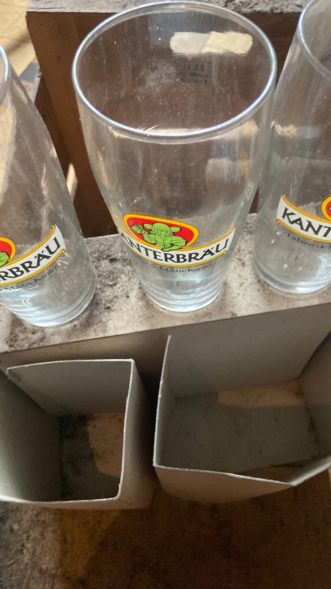 6 glazen Kantebrau, Ophalen, Zo goed als nieuw