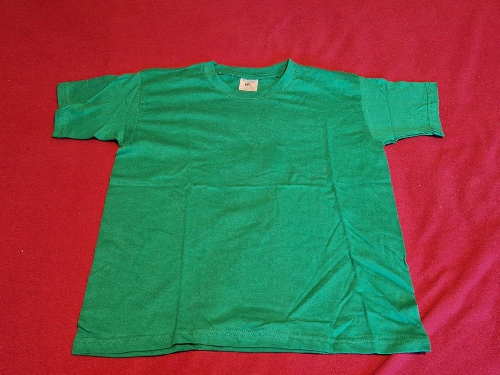 groene t-shirt maat 134-146, Enfants & Bébés, Vêtements enfant | Autre, Enlèvement ou Envoi, Utilisé, B&C Collection, Garçon ou Fille