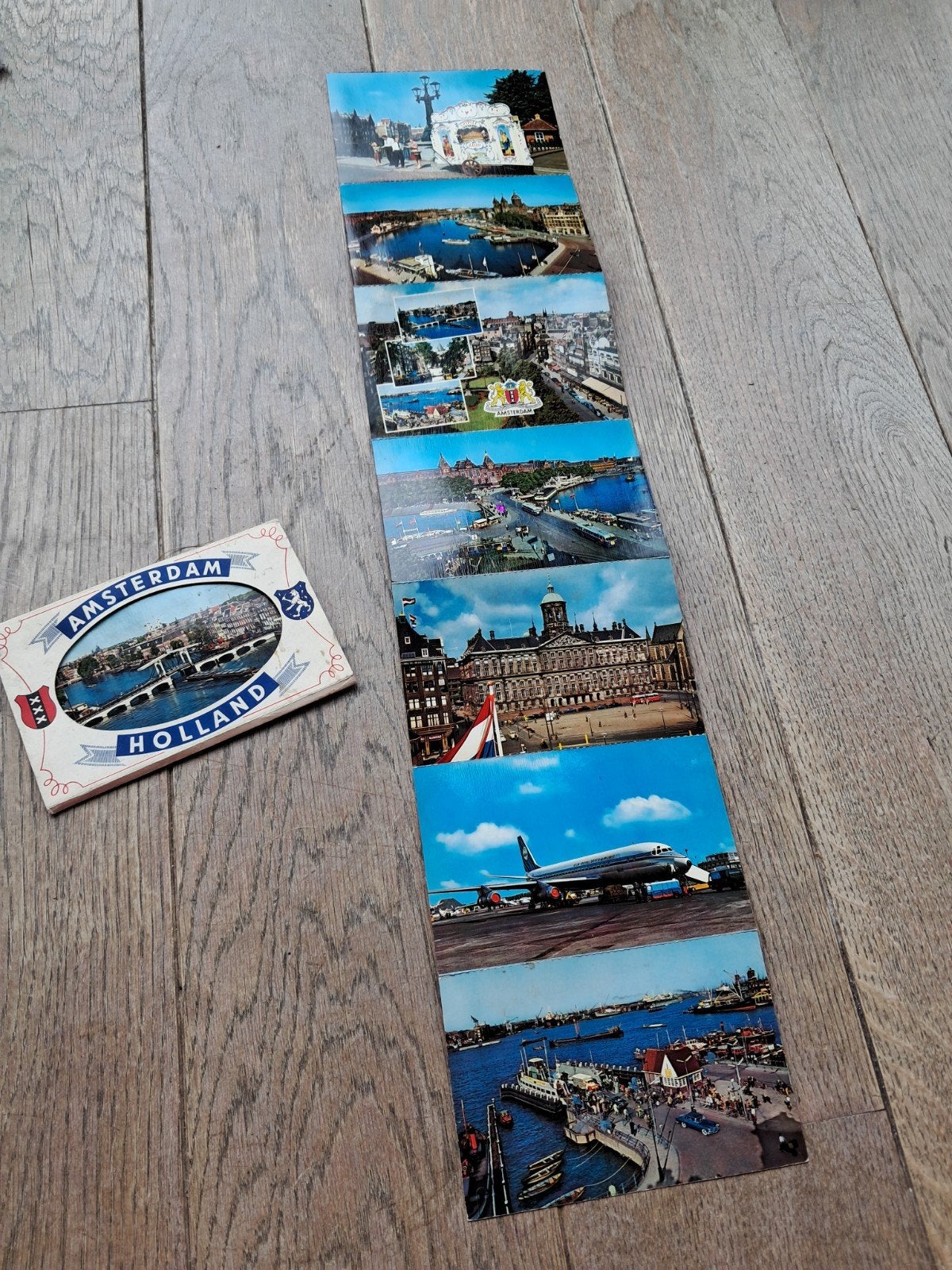 Mapje met 8 herinneringskaarten : Amsterdam, Ophalen of Verzenden