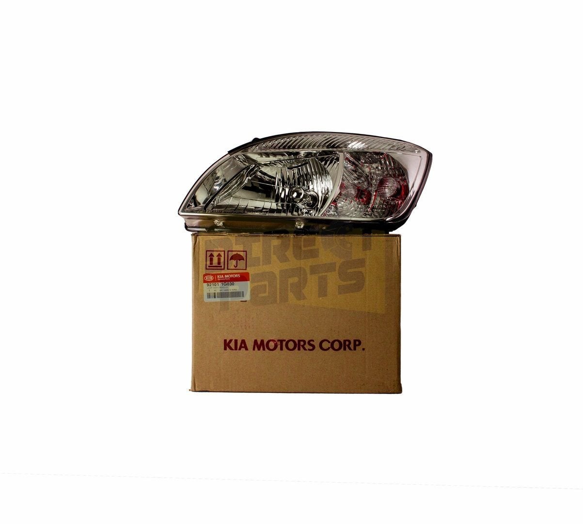 Kia Rio II koplamp Links chrome Origineel! 921011G030, Neuf, Kia, -, -