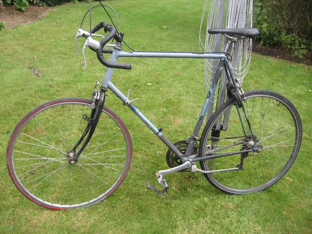 28 inch heel grote Ludo retro koersfiets , kader 63, Fietsen en Brommers, 28 inch, Gebruikt, Staal, Velgrem