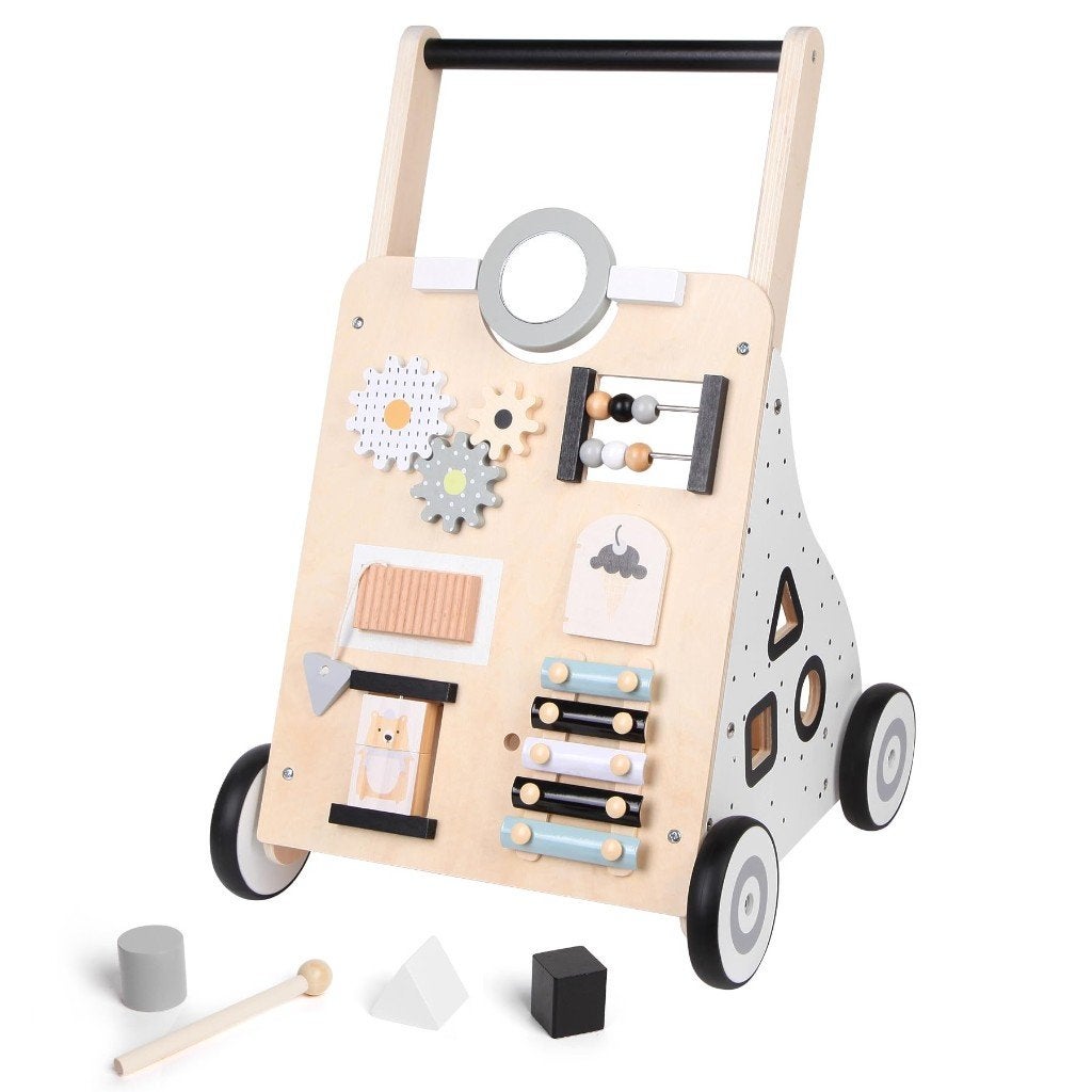 Trotteur en bois / Wooden Baby Walker, Ophalen, Zo goed als nieuw, Babygym, Met wieltjes