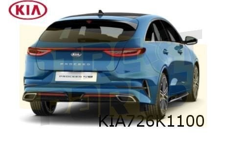 Kia ProCeed (2/19-10/21) achterbumper (te spuiten) (bij PDC), Neuf, Kia, Arrière, -