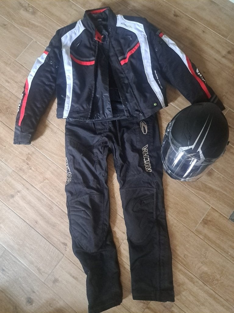 Tenue moto femme + gants + casque, Ophalen, Dames, Tweedehands, Richa