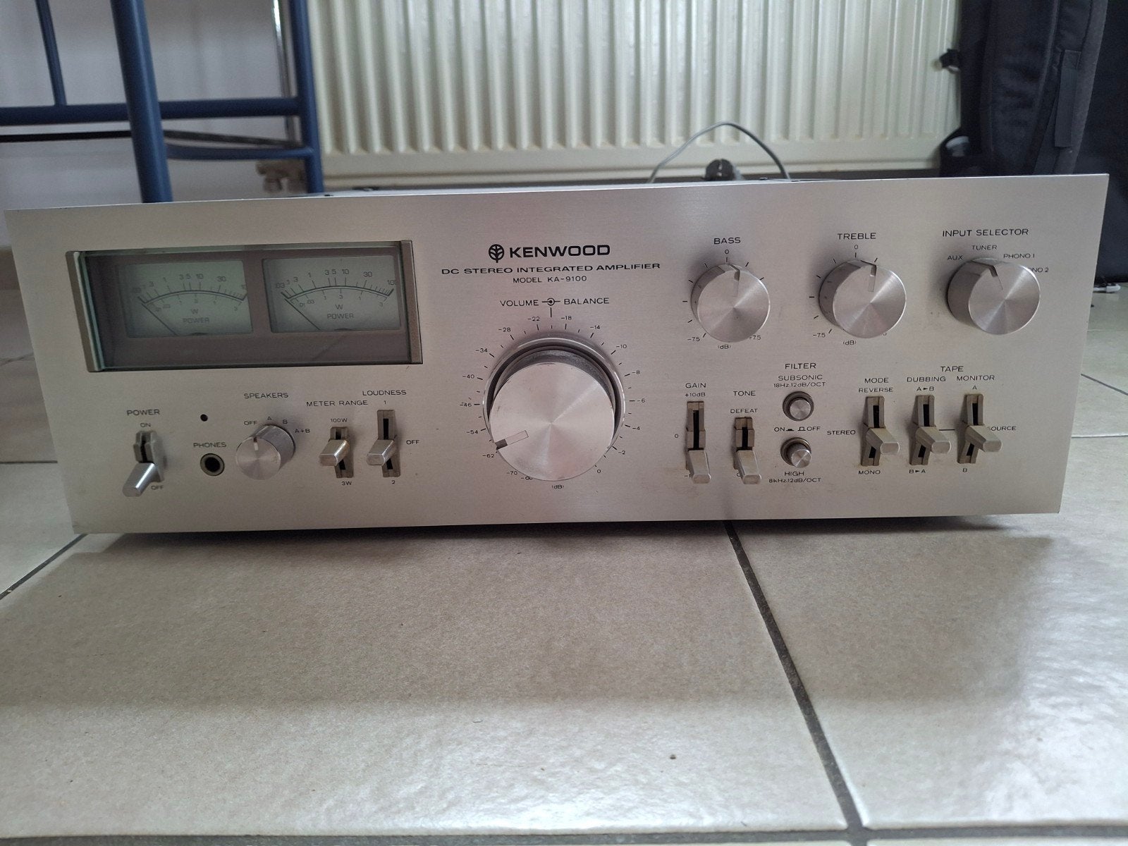 Amplificateur kenwood KA 9100, Enlèvement ou Envoi, Comme neuf, 60 à 120 watts, Autres marques