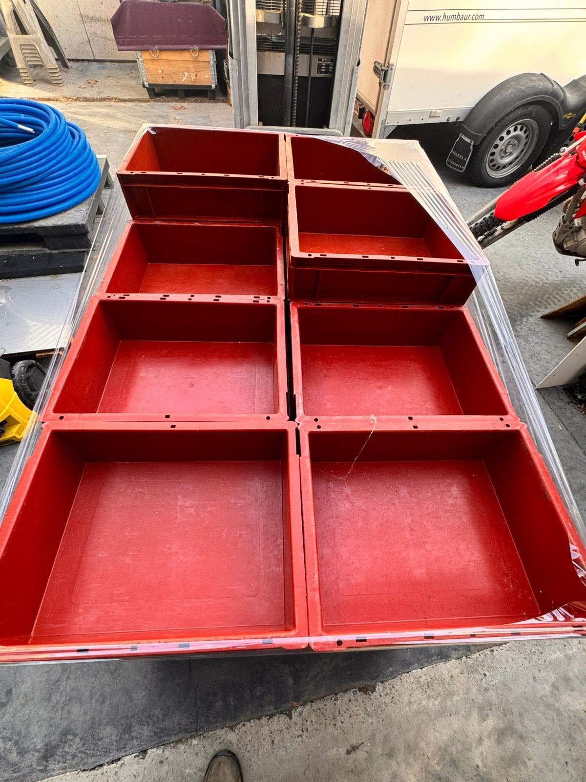 Stapelbakken/stapelkisten/kunststof bakken, Ophalen, Minder dan 50 cm, Zo goed als nieuw, Minder dan 40 cm