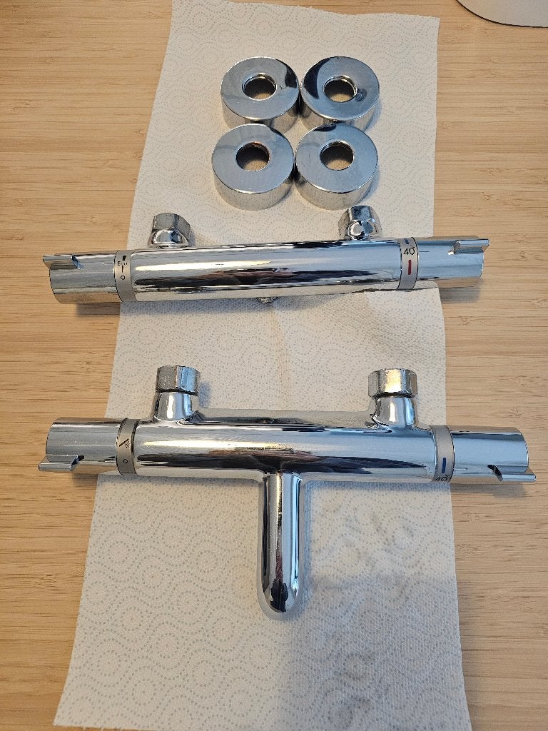 Thermostatische kranen, Ophalen of Verzenden, Gebruikt, Chroom, Kraan