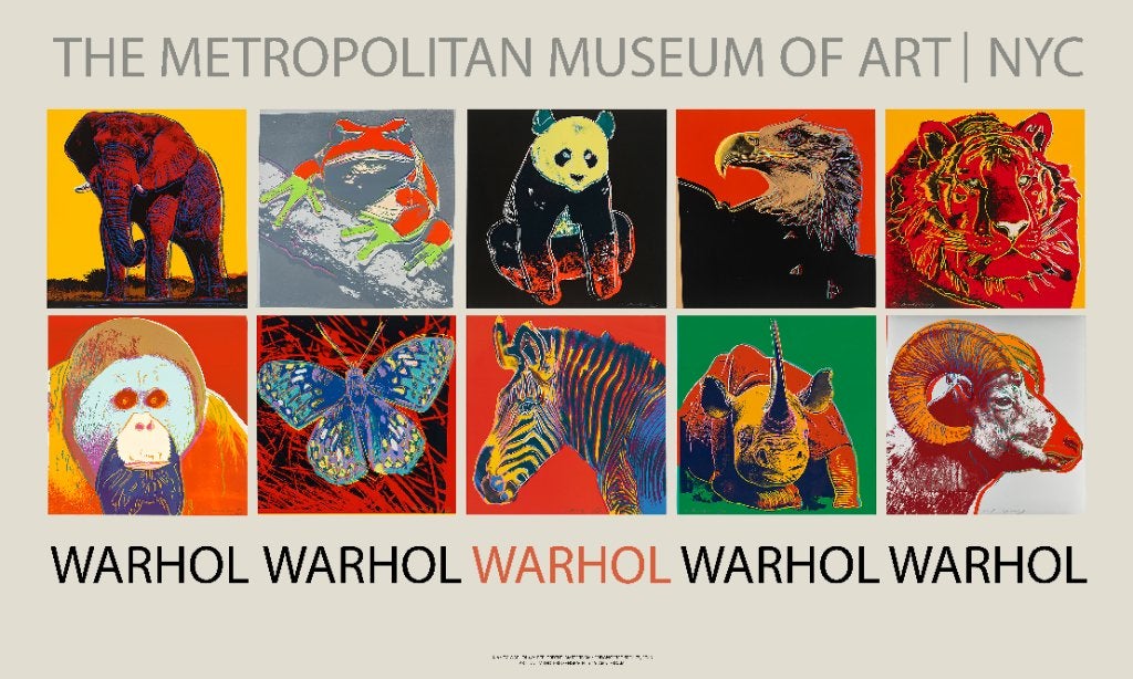 Affiche Andy Warhol Endangered Species Metropolitan, Ophalen of Verzenden