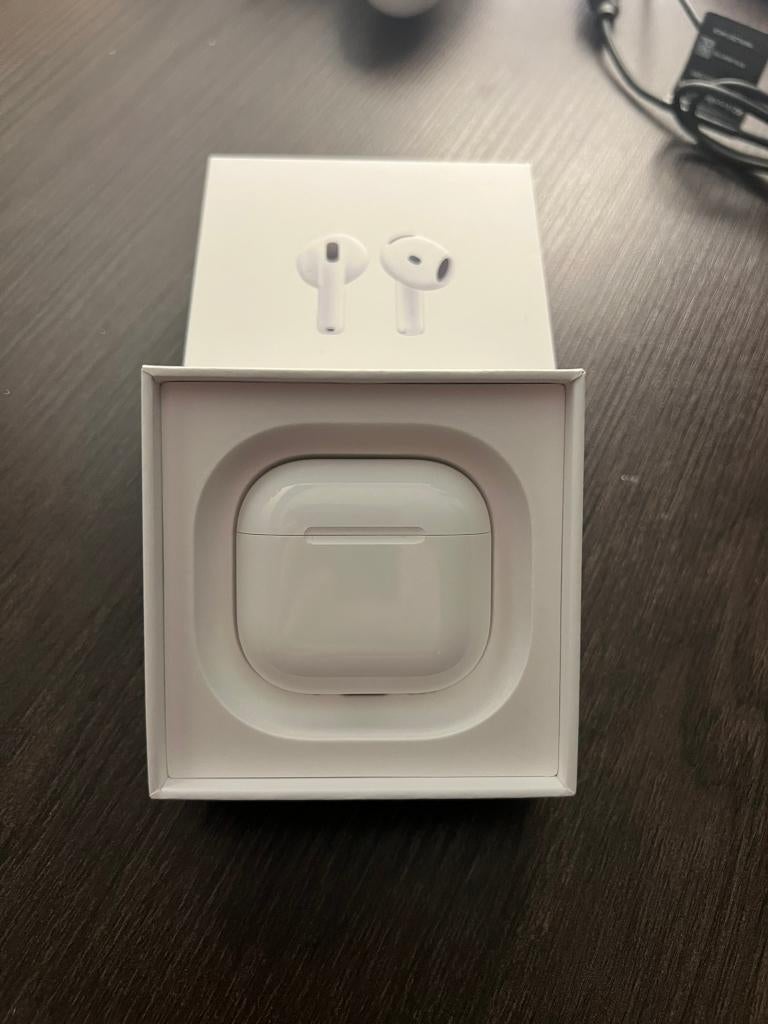 Boitier Airpods 4 Réduction de bruit Sans Ecouteurs, Télécoms, Réduction active du bruit, Comme neuf, Blanc, Intra-auriculaires (Earbuds)