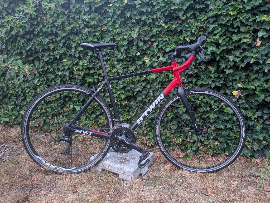 B'twin Triban 520 FB racefiets 2016 maat L, Fietsen en Brommers, 28 inch, Gebruikt, Aluminium, 57 tot 61 cm