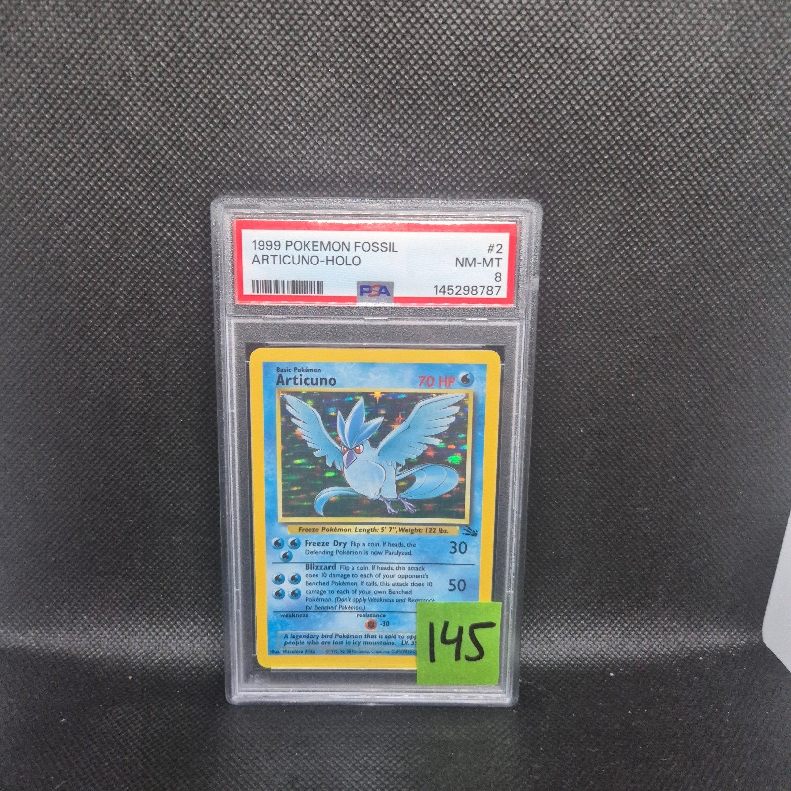 Articuno Holo Fossil PSA 8, Ophalen of Verzenden