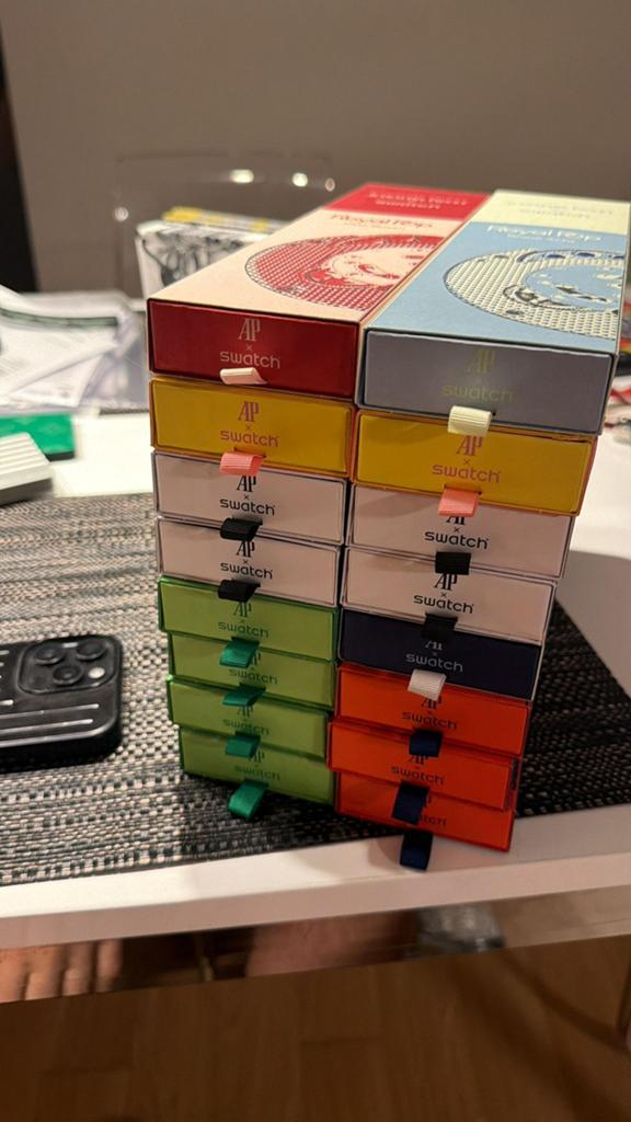 Audemars Piguet (AP) x Swatch Te Koop Alle kleuren, Handtassen en Accessoires, Horloges | Heren, Ophalen of Verzenden, Nieuw, Zakhorloge