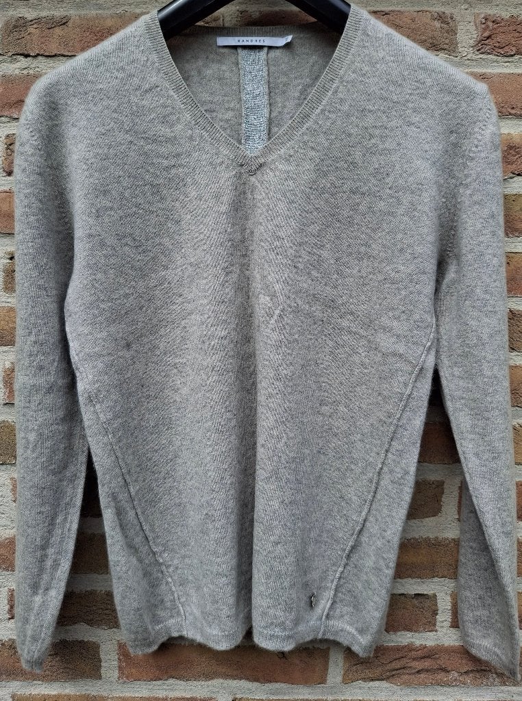 100 % cashmere trui 'Xandres' - maat 40, Kleding | Dames, Ophalen of Verzenden, Zo goed als nieuw, Maat 38/40 (M), Grijs