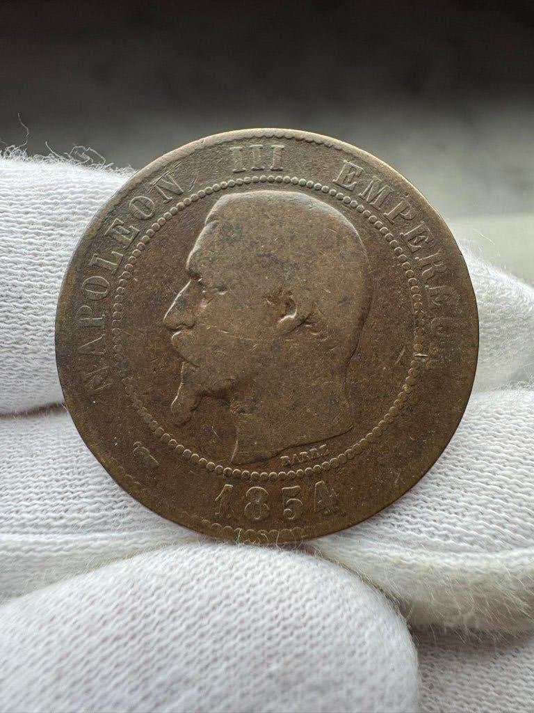 France - 10 centimes 1854 (Napoléon III), Enlèvement ou Envoi, France, Monnaie en vrac