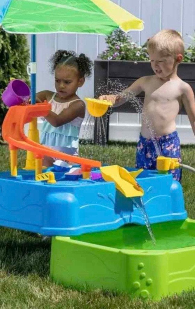 Step2 Waterpark Wonders Two-Tier Watertafel, Kinderen en Baby's, Speelgoed | Speeltafels, Zo goed als nieuw, Ophalen
