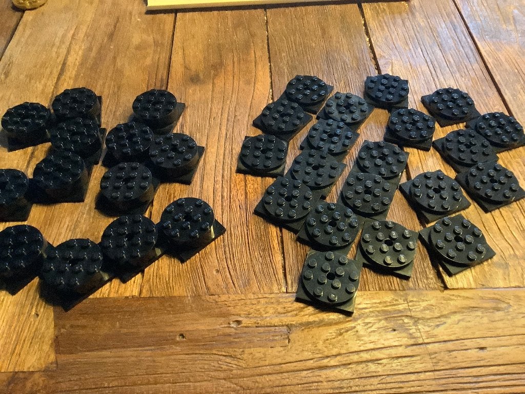 Lego 33 turntables zwart / 93-80, Enlèvement ou Envoi, Comme neuf, Briques en vrac, Lego