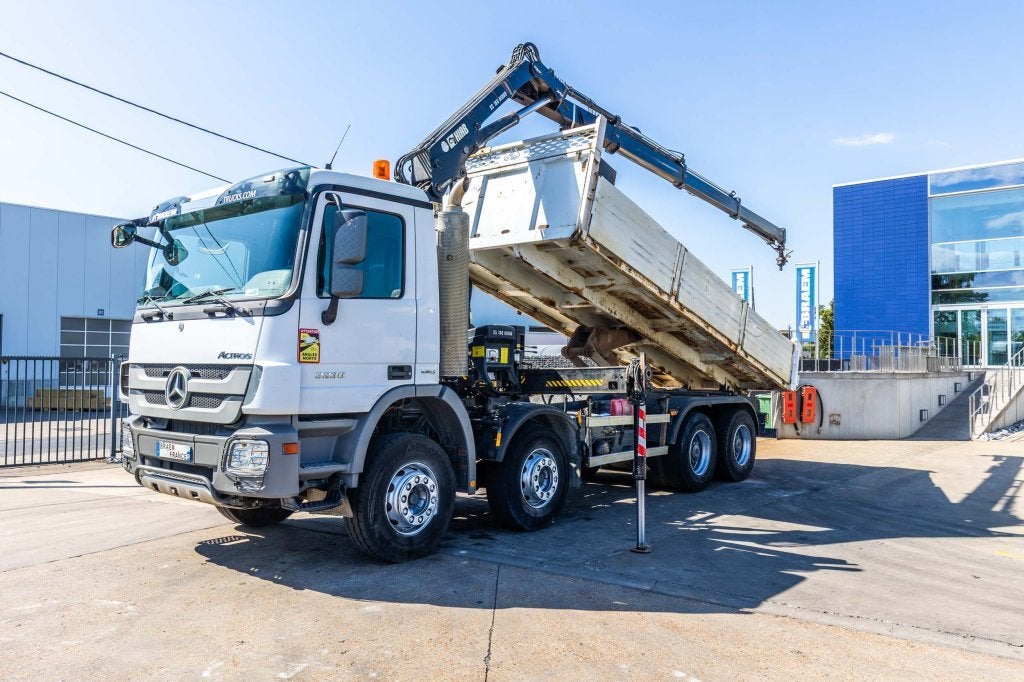 Mercedes-Benz ACTROS 3236 MP3 +GRUE HIAB XS166 HIDUO/3EXT, Auto's, Automaat, Euro 5, Achterwielaandrijving, 360 pk