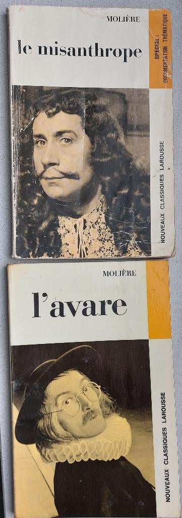 Lot 2 livres Molière : Le Misanthrope & L'Avare, Livres, Enlèvement