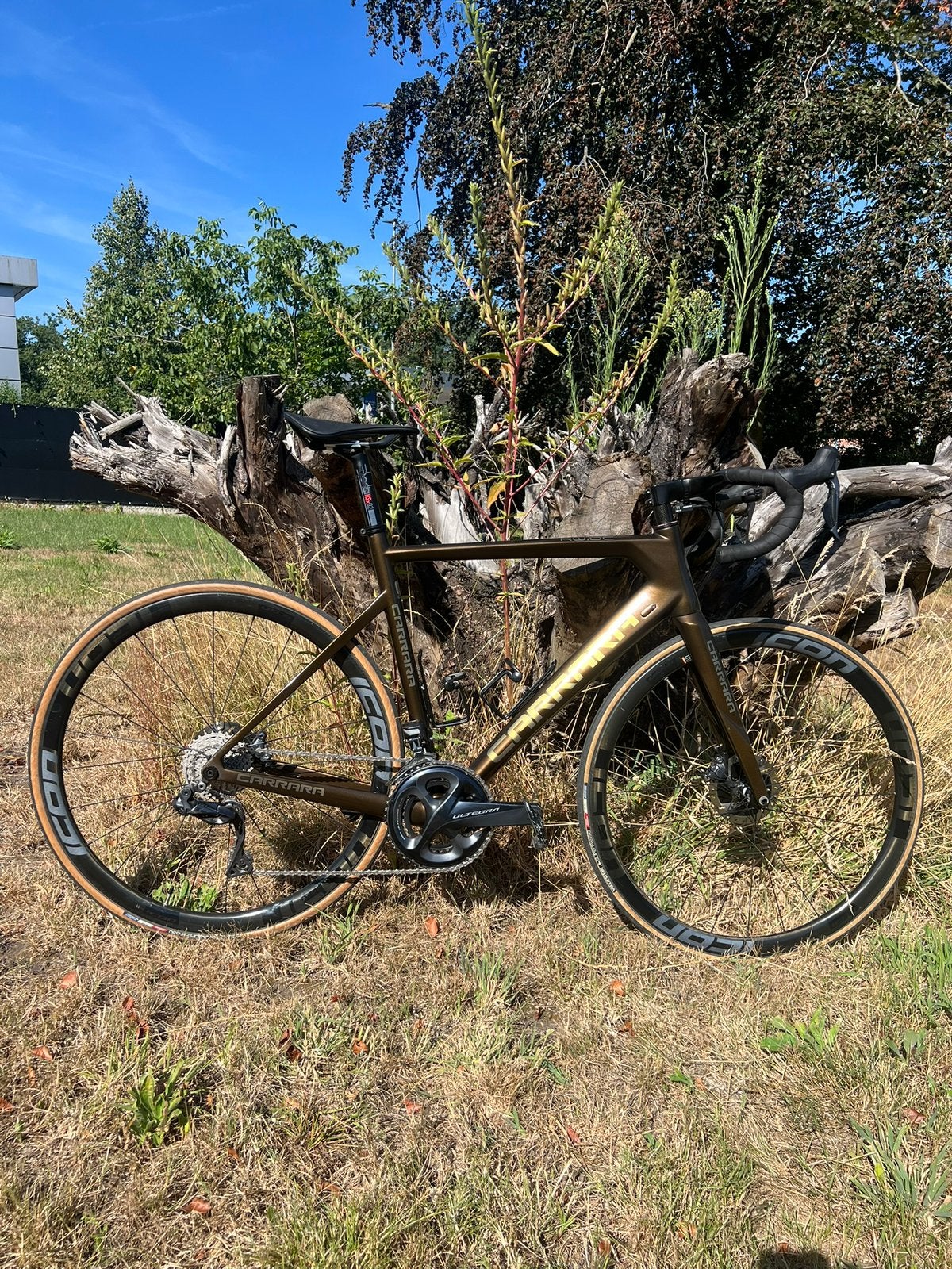 Prachtige Carrara Carbon Disc, DI2 Ultegra, Carbon Wielen, Ophalen of Verzenden, Zo goed als nieuw, Carbon
