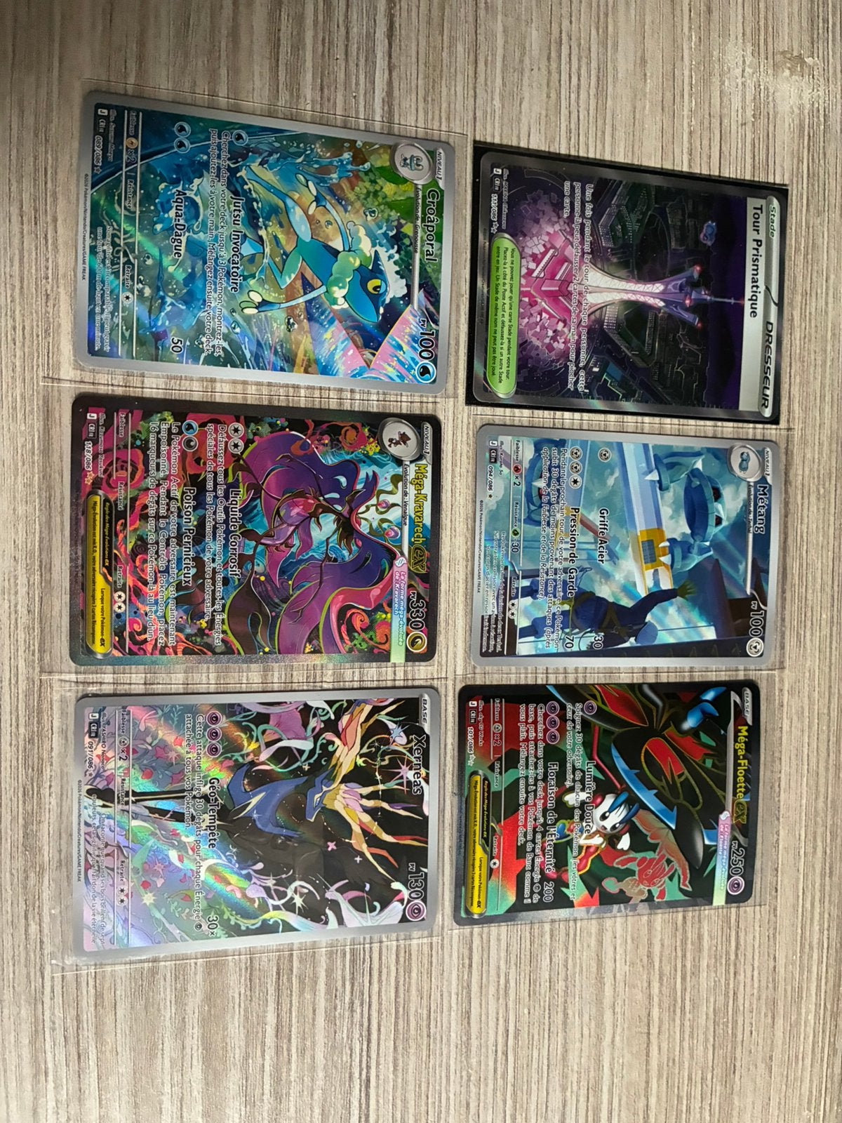 Setje Pokémon kaarten Frans, Hobby en Vrije tijd, Verzamelkaartspellen | Pokémon, Ophalen of Verzenden, Nieuw, Losse kaart