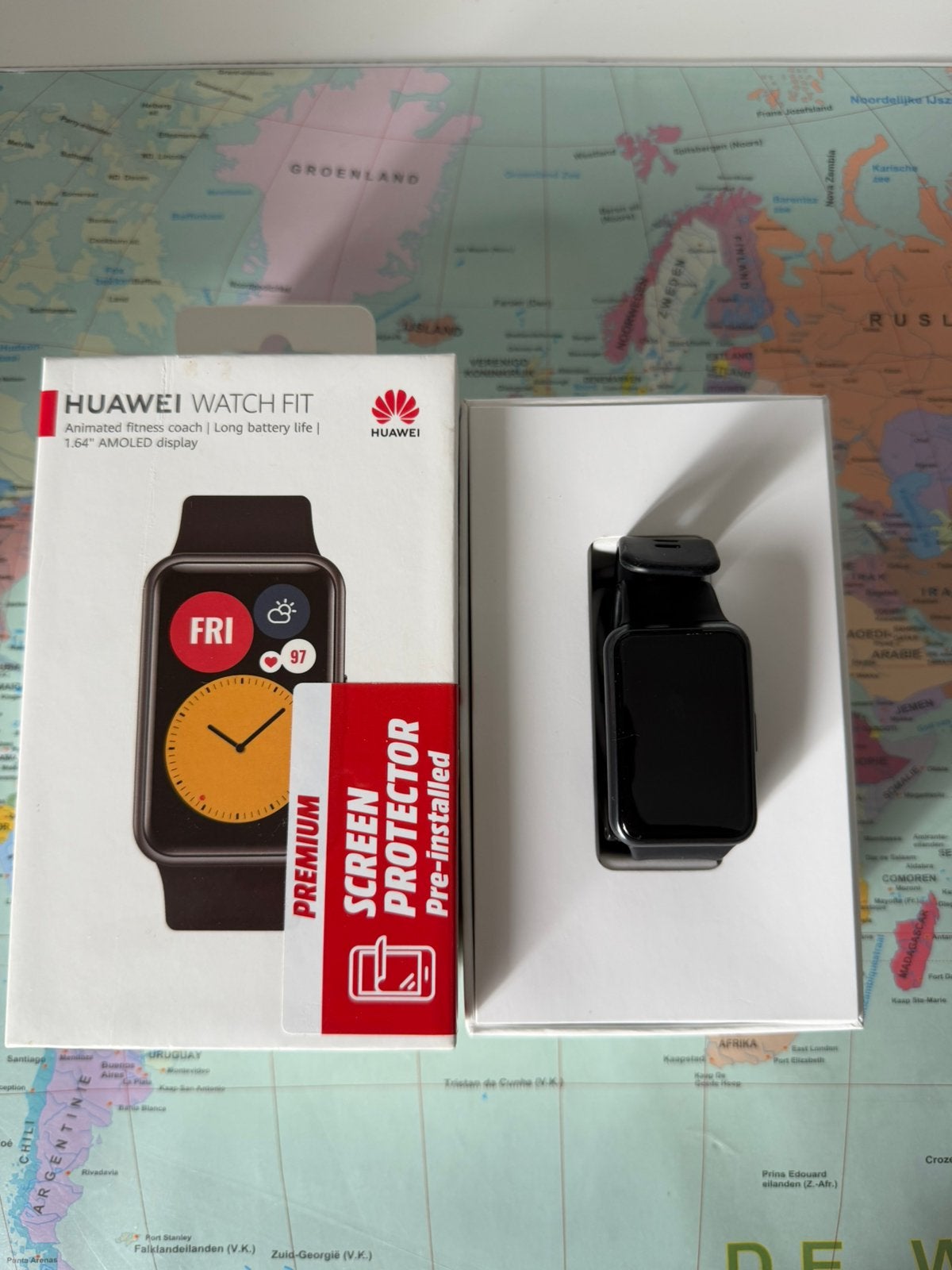 Montre Huawei Fit, Bijoux, Sacs & Beauté, Enlèvement, Comme neuf, Noir