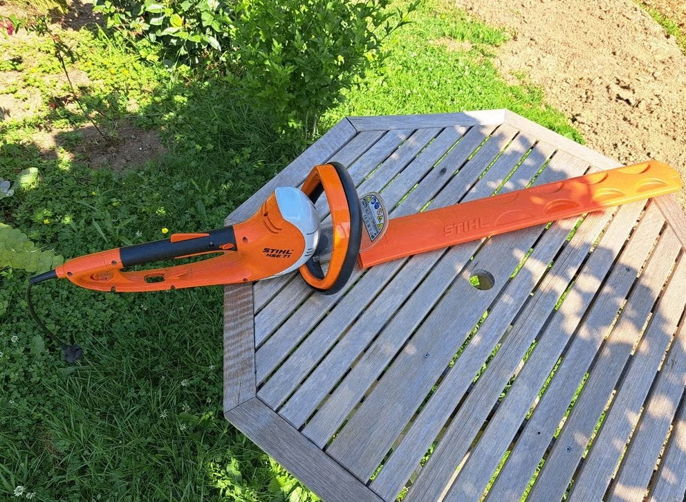 Heggenschaar Stihl HSE 71 elektrisch, Tuin en Terras, Ophalen, Gebruikt, Elektrisch, Stihl