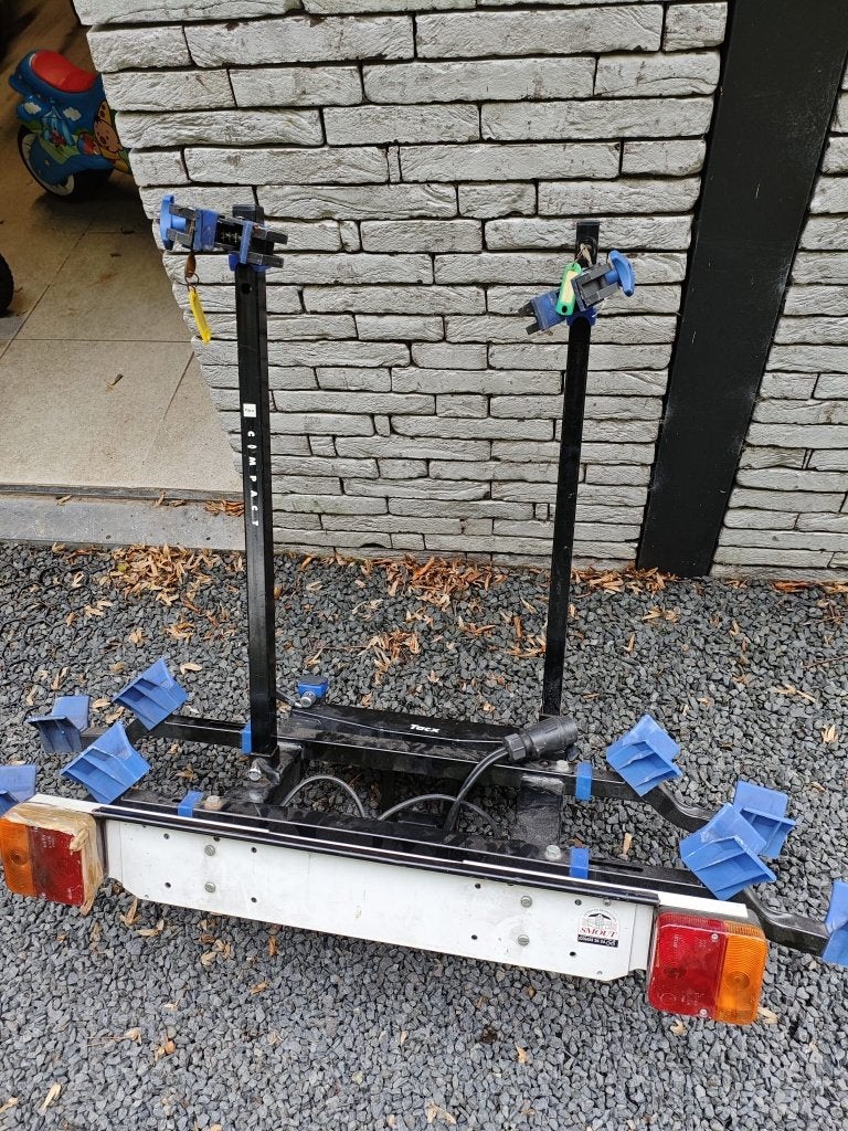 Tacx Compact fietsdrager voor 2 fietsen – opklapbaar, Ophalen, 2 fietsen, Gebruikt, Trekhaakdrager