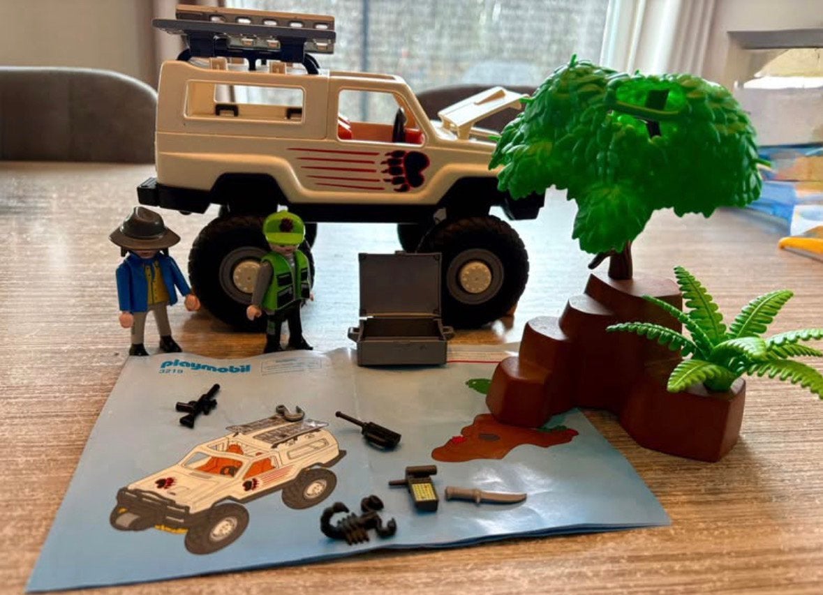 Vintage playmobil dino wagen, Ophalen, Zo goed als nieuw
