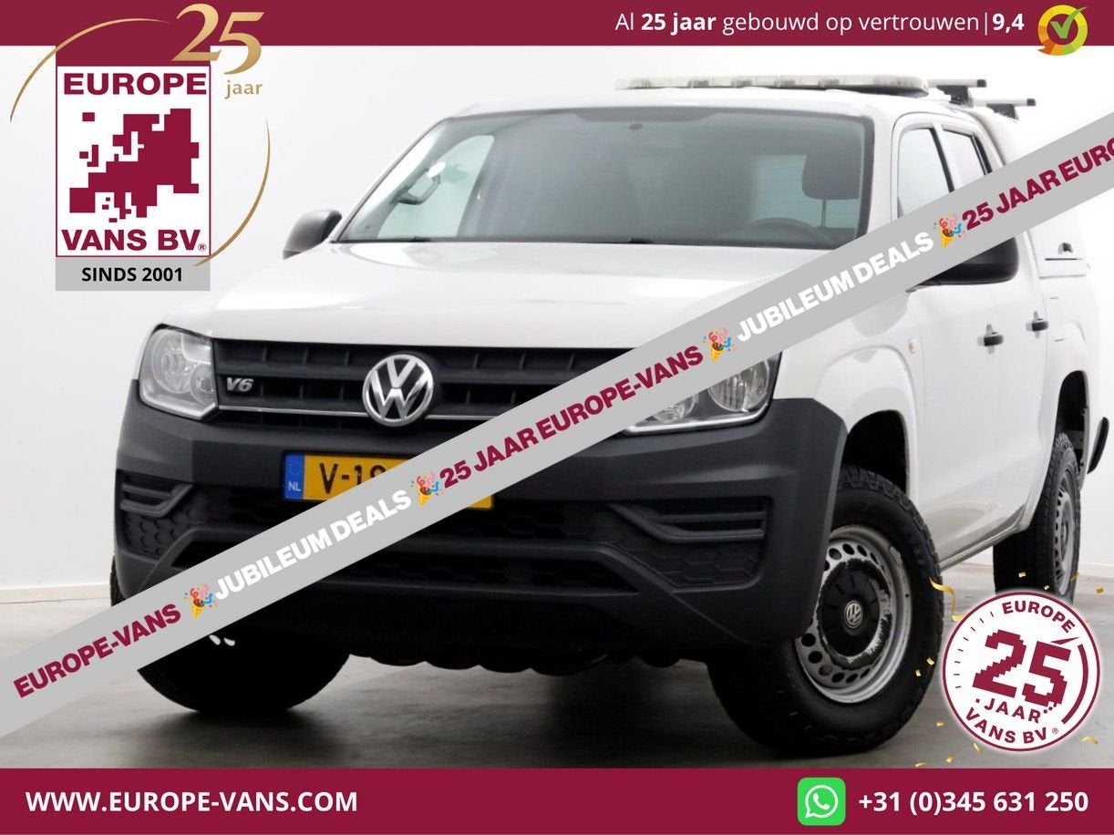 Volkswagen Amarok 3.0 TDI V6 164pk 4Motion 4x4 Plus Cab Tren, Autos, Achat, 227 g/km, Diesel, Blanc