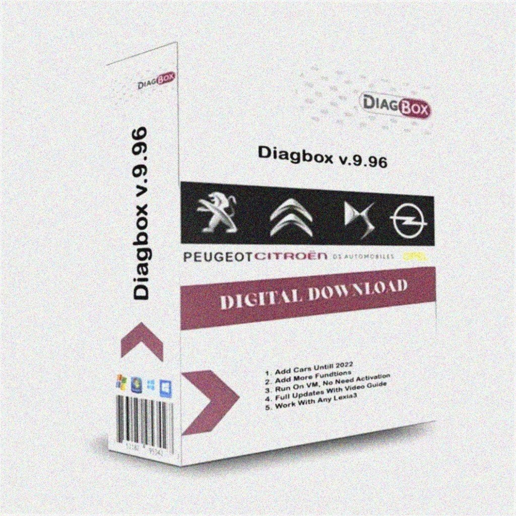 DIAGBOX 9.68 9.91 9.96 2030 VOOR LEXIA 3 DOWNLOADLIN, Auto diversen, Handleidingen en Instructieboekjes, Verzenden
