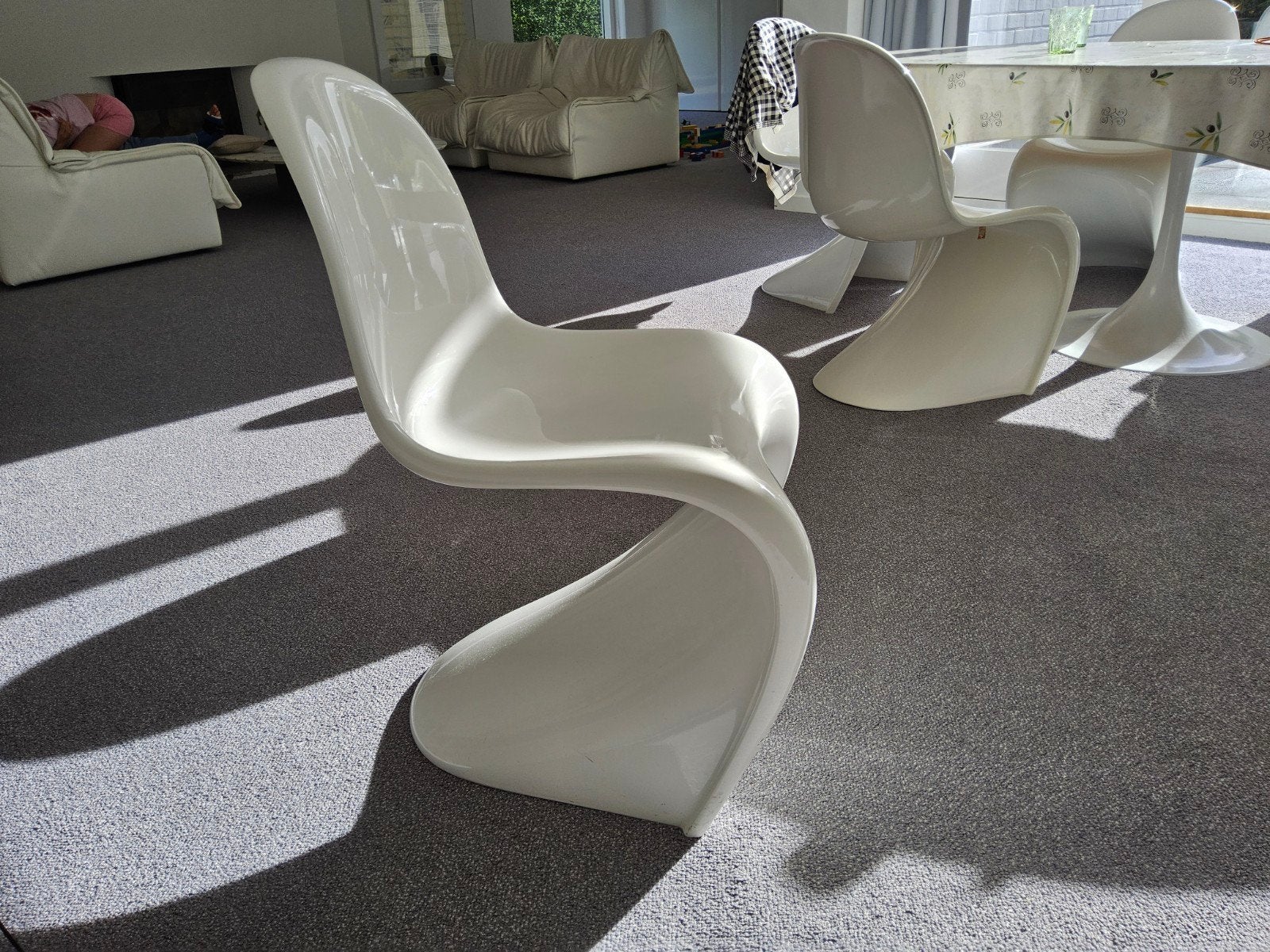phantonstoelen uit Herman Miller collektie, Antiquités & Art, Enlèvement, Blanc, Signé