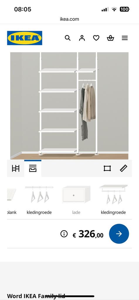 Dressing Elvarli, Huis en Inrichting, Kasten | Kleerkasten, Ophalen, Zo goed als nieuw
