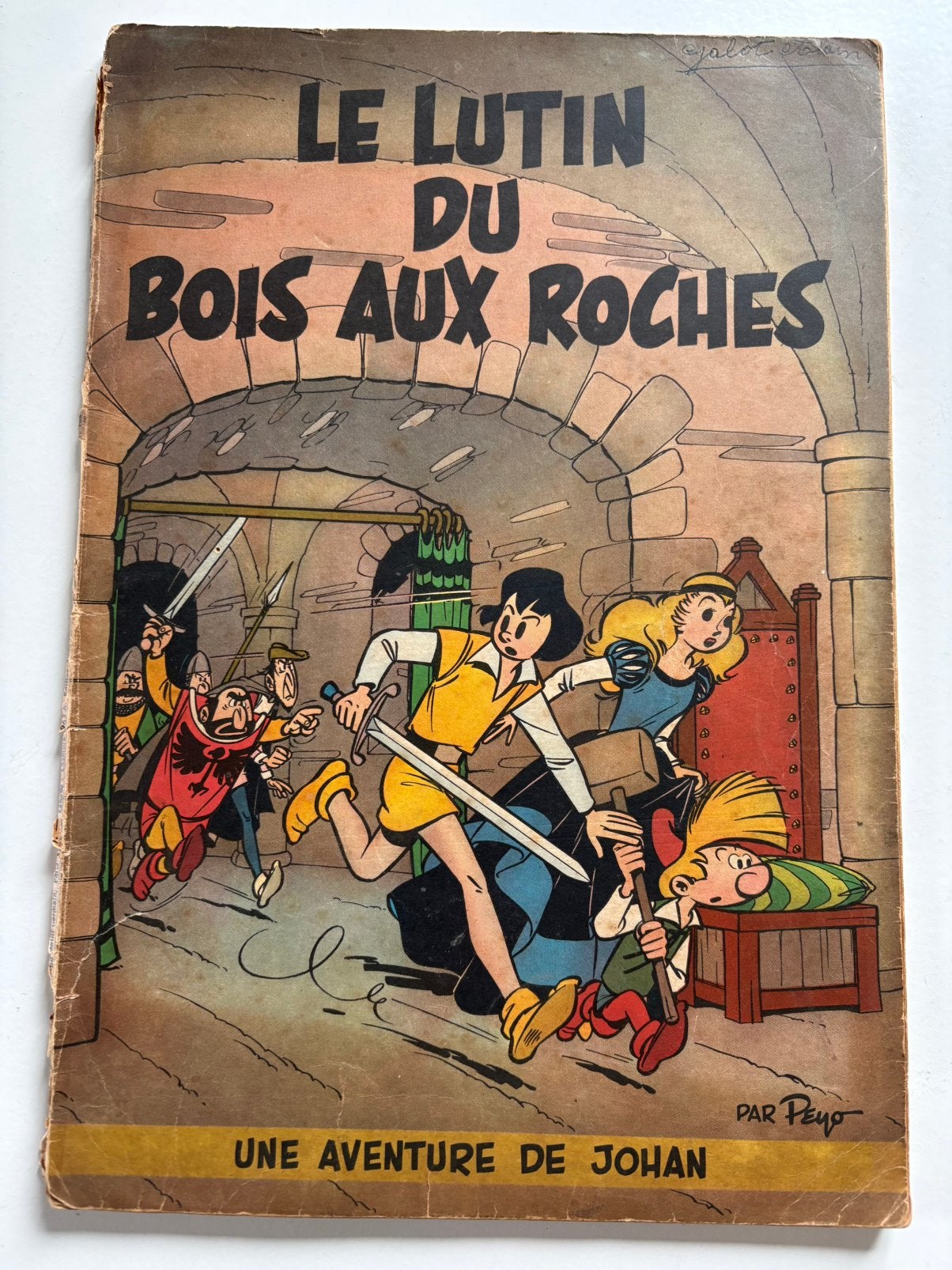 JOHAN Le lutin du bois aux roches eo 1955 éd.originale.Beau, Livres, BD, Une BD, Enlèvement ou Envoi, Utilisé