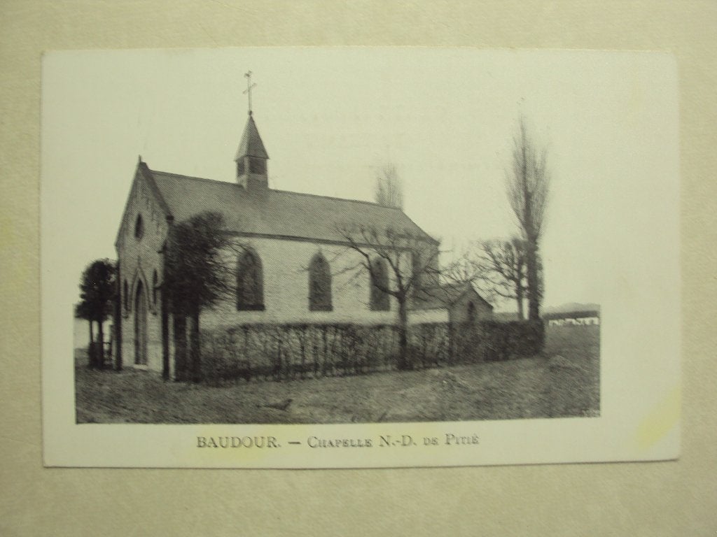 56811 - BAUDOUR - CHAPELLE N-D DE PITIE - ZIE 2 FOTO'S, Collections, Cartes postales | Belgique, Envoi