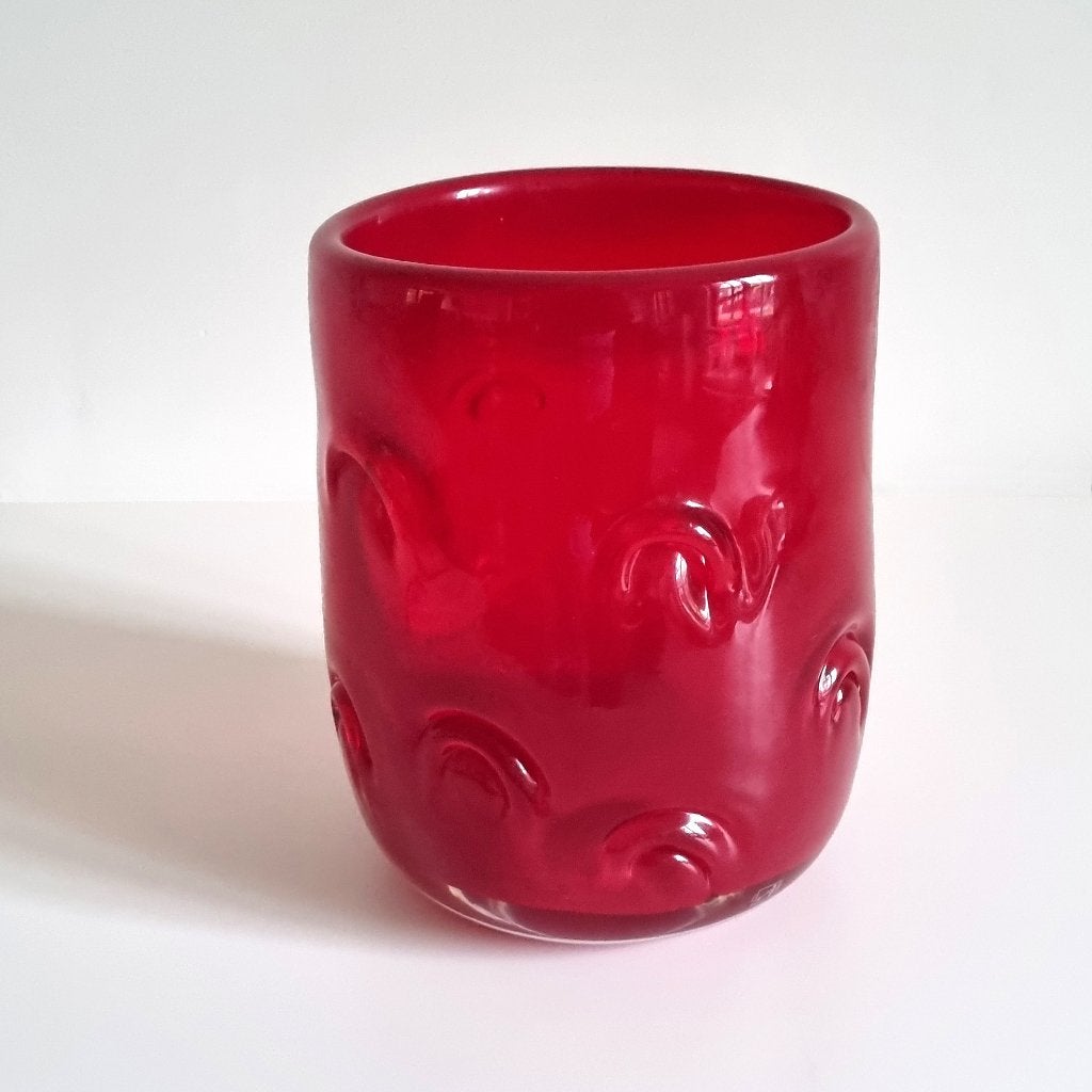 vaas Leonardo 'Hurricane red heat', Ophalen, 21 cm, Nieuw, Glas