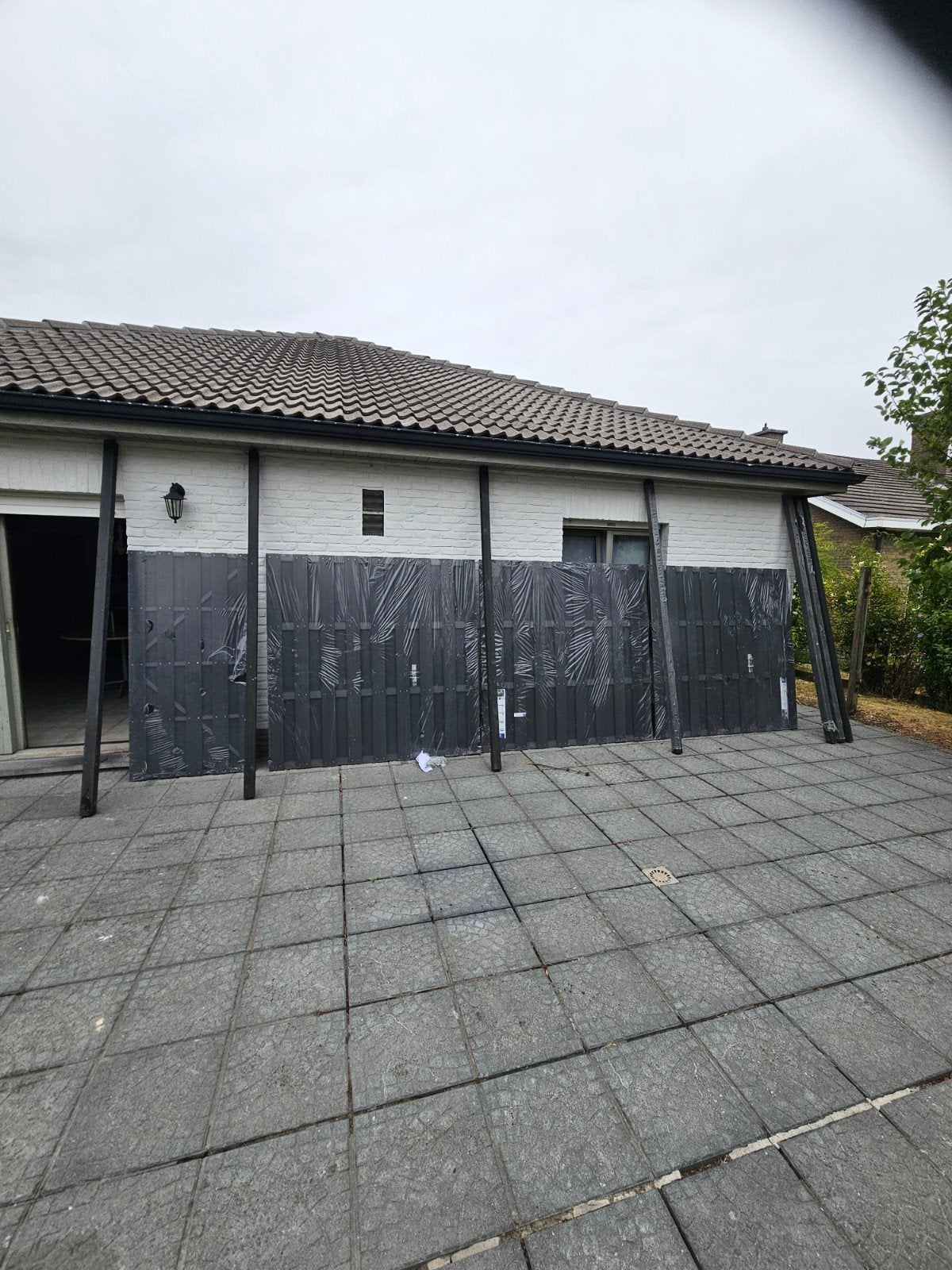 tuinschermen antraciet, Tuin en Terras, Tuinschermen, Ophalen, Kunststof, 150 tot 200 cm, Nieuw