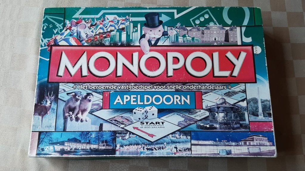 jeu de plateau appelé Monopoly Apeldoorn Monopoly, 1 ou 2 joueurs, Enlèvement ou Envoi, Comme neuf, Monopoly