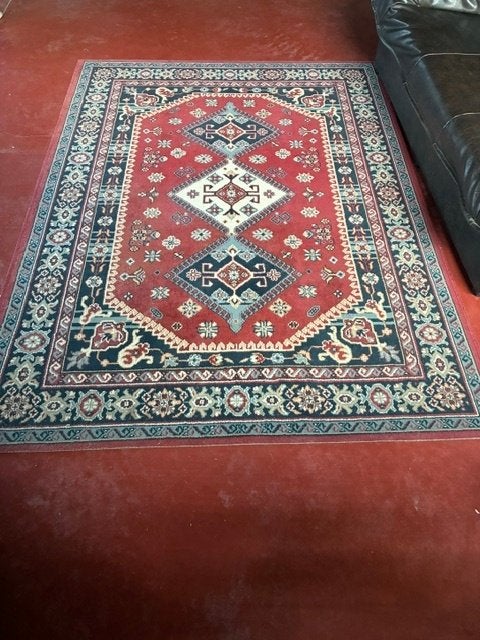 Tapijt/Vloerkleed, Maison & Meubles, Enlèvement, Utilisé, Bleu