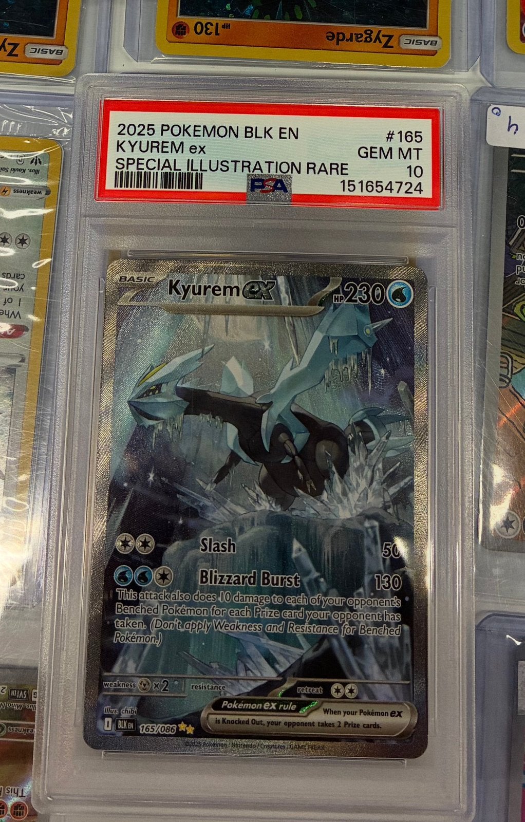 Pokémon Kyurem PSA 10, Hobby en Vrije tijd, Ophalen of Verzenden, Nieuw, Losse kaart, Foil