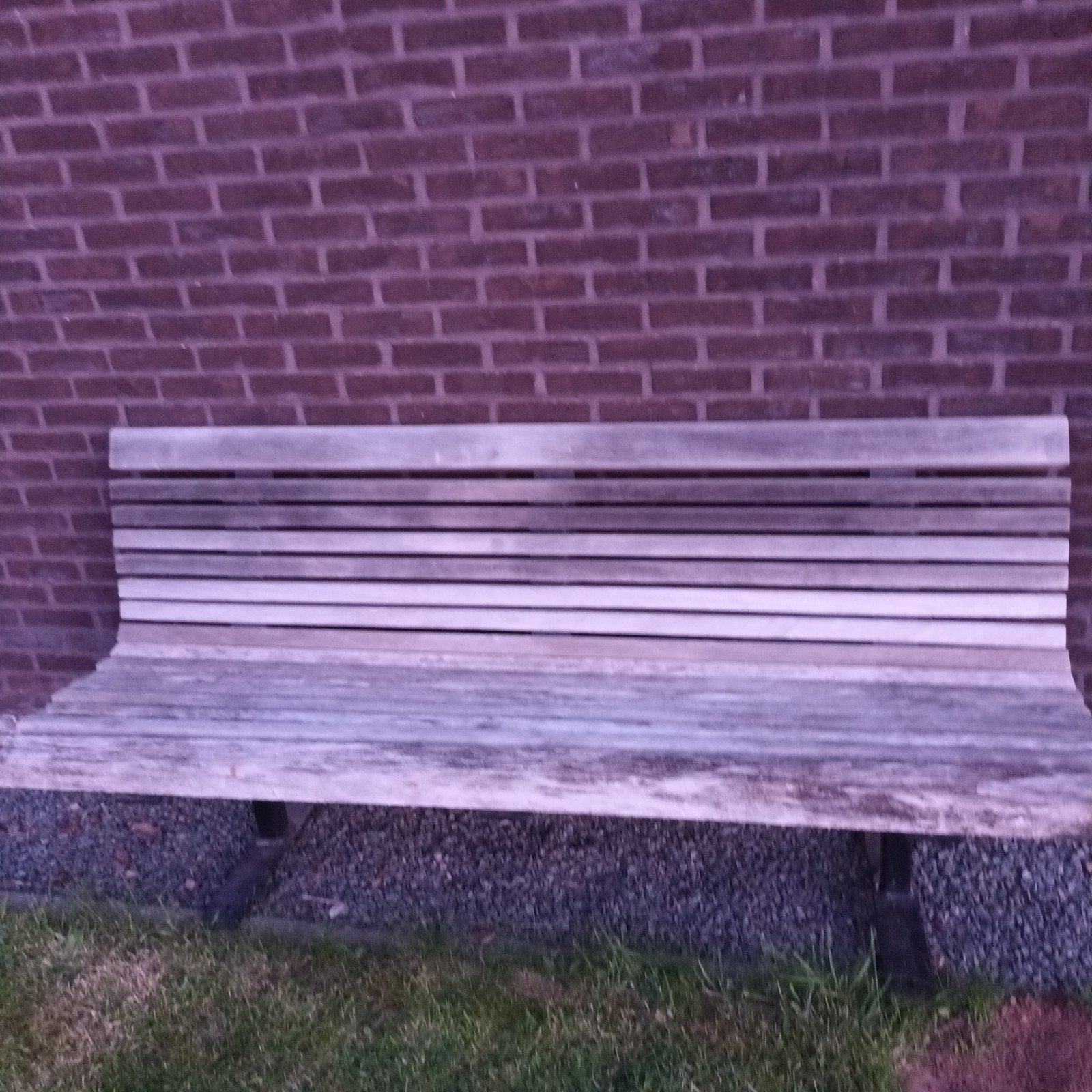 Houten dik eiken bank, Ophalen