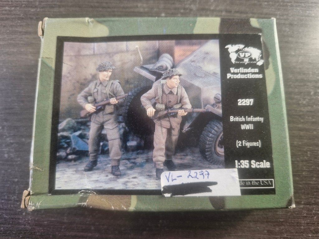 Verlinden 1/35 British Infantry WWII 2 figs., Ophalen of Verzenden, Nieuw, 1:35 tot 1:50, Figuur of Figuren