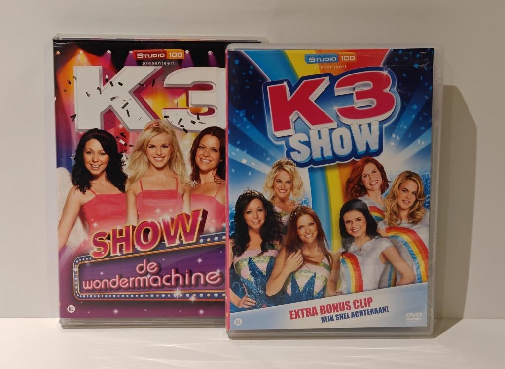 Set v 2 K3‑shows dvd mooie staat Studio 100 muziek dans zing, CD & DVD, DVD | Enfants & Jeunesse, Enlèvement ou Envoi, Tous les âges