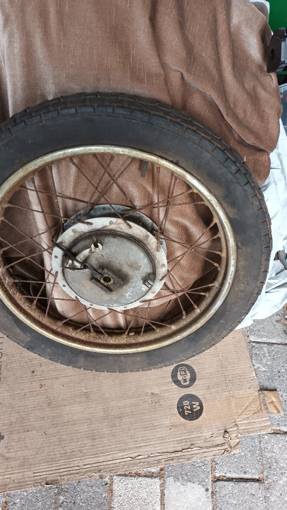 Zundapp 250 voorst wiel  en  vork, Motoren, Ophalen, Gebruikt