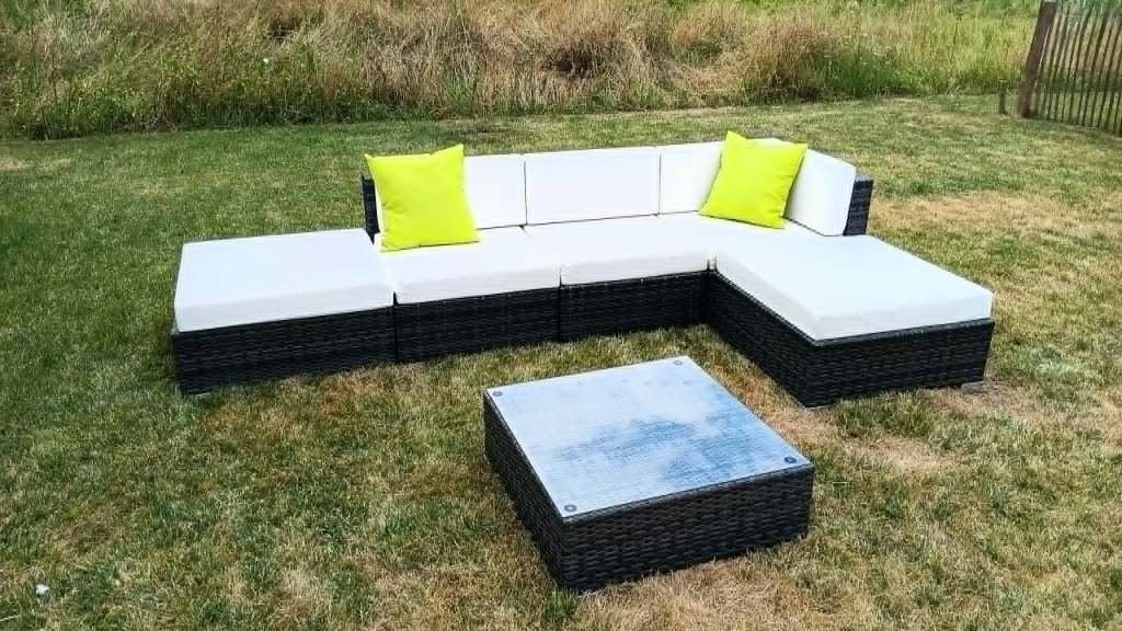 Ensemble de salon, Jardin & Terrasse, Ensembles de jardin, Comme neuf, Sets de jardin, Osier, 5 places, Table d'appoint, Enlèvement